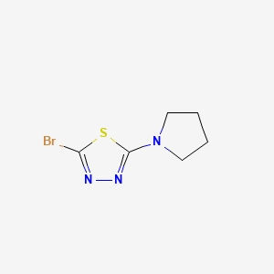 2-Bromo-5-(pyrrolidin-1-yl)-1,3,4-thiadiazole