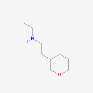 N-Ethyl-2-(tetrahydro-2H-pyran-3-yl)ethanamine