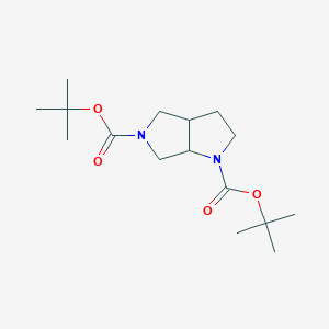 molecular formula C16H28N2O4 B14000176 Hexahydro-pyrrolo[3,4-b]pyrrole-1,5-dicarboxylic acid di-tert-butyl ester 