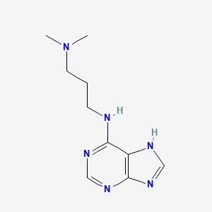 molecular formula C10H16N6 B14000187 N1,N1-dimethyl-N3-(9H-purin-6-yl)-1,3-propanediamine CAS No. 5444-38-2