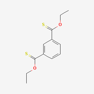 molecular formula C12H14O2S2 B14000195 Ethoxy-(3-ethoxycarbothioylphenyl)methanethione CAS No. 36438-69-4