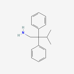 molecular formula C17H21N B14000206 3-Methyl-2,2-diphenylbutan-1-amine CAS No. 7475-70-9