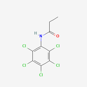 molecular formula C9H6Cl5NO B14000213 N-(2,3,4,5,6-pentachlorophenyl)propanamide CAS No. 26320-51-4