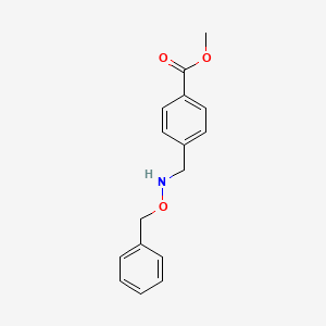 Benzoic acid, 4-[[(phenylmethoxy)amino]methyl]-, methyl ester