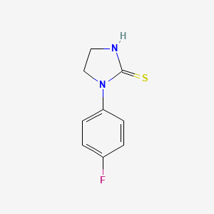 molecular formula C9H9FN2S B14000261 1-(4-Fluorophenyl)imidazolidine-2-thione 