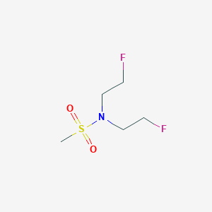 molecular formula C5H11F2NO2S B14000307 n,n-Bis(2-fluoroethyl)methanesulfonamide CAS No. 1998-78-3