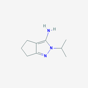 molecular formula C9H15N3 B1400035 2-Isopropyl-2,4,5,6-tetrahydrocyclopenta-[c]pyrazol-3-amine CAS No. 1480316-34-4
