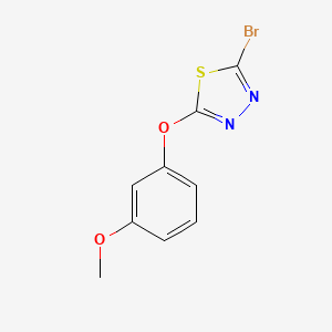 2-Bromo-5-(3-methoxyphenoxy)-1,3,4-thiadiazole