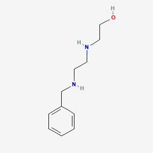 molecular formula C11H18N2O B14000399 Ethanol, 2-((2-((phenylmethyl)amino)ethyl)amino)- CAS No. 54119-37-8