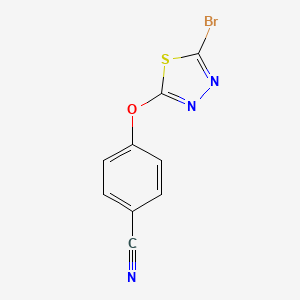 4-[(5-Bromo-1,3,4-thiadiazol-2-yl)oxy]benzonitrile