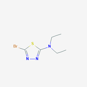 molecular formula C6H10BrN3S B1400042 5-bromo-N,N-diethyl-1,3,4-thiadiazol-2-amine CAS No. 1340124-15-3