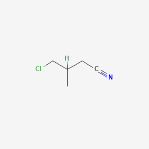 molecular formula C5H8ClN B14000450 4-Chloro-3-methylbutanenitrile CAS No. 7659-47-4