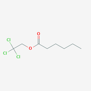 molecular formula C8H13Cl3O2 B14000466 2,2,2-Trichloroethyl hexanoate CAS No. 57392-47-9