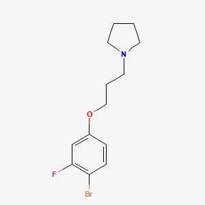 1-[3-(4-Bromo-3-fluorophenoxy)propyl]pyrrolidine