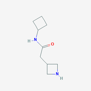 molecular formula C9H16N2O B1400051 2-(azetidin-3-yl)-N-cyclobutylacetamide CAS No. 1341821-42-8
