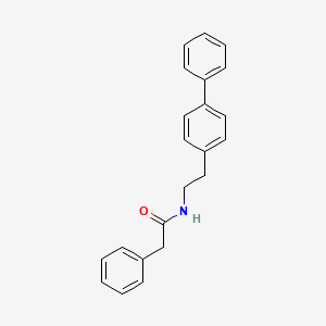 molecular formula C22H21NO B14000533 n-[2-(Biphenyl-4-yl)ethyl]-2-phenylacetamide CAS No. 19177-57-2