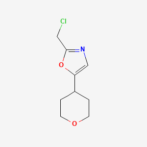 2-(chloromethyl)-5-(tetrahydro-2H-pyran-4-yl)oxazole