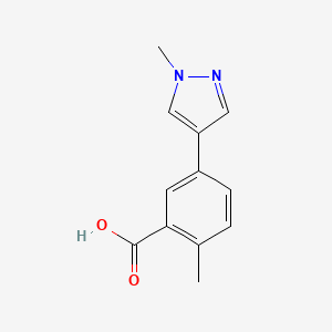 2-Methyl-5-(1-methyl-1H-pyrazol-4-yl)benzoic acid