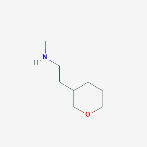 molecular formula C8H17NO B1400066 N-Methyl-2-(tetrahydro-2H-pyran-3-yl)ethanamine CAS No. 1342492-93-6