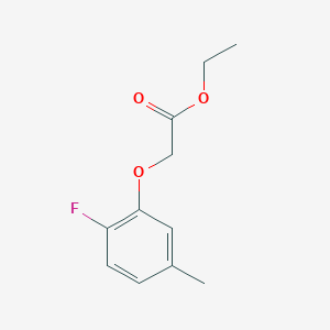 molecular formula C11H13FO3 B1400067 Ethyl 2-(2-fluoro-5-methylphenoxy)acetate CAS No. 1339681-64-9