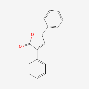 molecular formula C16H12O2 B14000693 3,5-Diphenylfuran-2(5H)-one CAS No. 5369-56-2