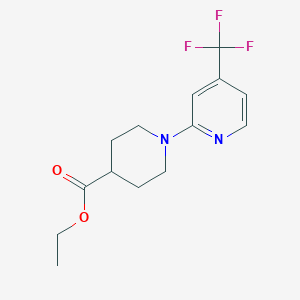 Ethyl 1-[4-(Trifluoromethyl)-2-pyridyl]piperidine-4-carboxylate
