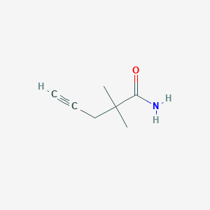 molecular formula C7H11NO B14000808 2,2-Dimethylpent-4-ynamide CAS No. 29945-90-2