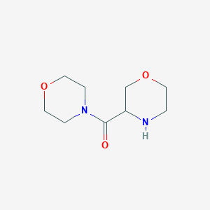 molecular formula C9H16N2O3 B1400084 Morpholin-3-yl(morpholino)methanone CAS No. 1316219-03-0