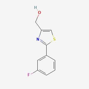 molecular formula C10H8FNOS B1400088 (2-(3-Fluorophenyl)thiazol-4-yl)methanol CAS No. 885279-97-0