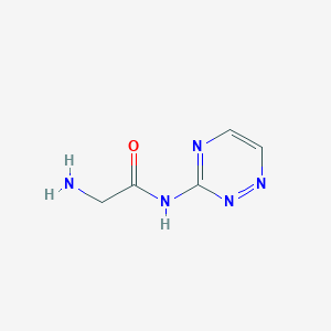 B140009 2-amino-N-(1,2,4-triazin-3-yl)acetamide CAS No. 138598-50-2