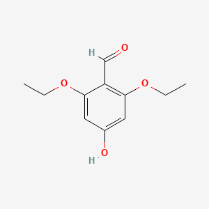 molecular formula C11H14O4 B14000929 2,6-Diethoxy-4-hydroxybenzaldehyde CAS No. 341989-73-9