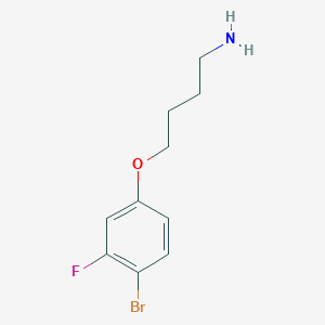 4-(4-Bromo-3-fluorophenoxy)butan-1-amine