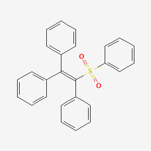 molecular formula C26H20O2S B14000979 1,2,2-Triphenylethenylsulfonylbenzene CAS No. 41946-66-1