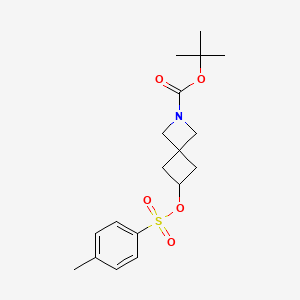 molecular formula C18H25NO5S B14000993 Tert-butyl 6-(tosyloxy)-2-azaspiro[3.3]heptane-2-carboxylate 