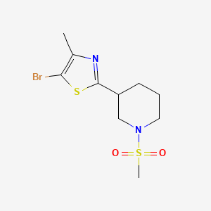 3-(5-Bromo-4-methyl-thiazol-2-yl)-1-methanesulfonyl-piperidine