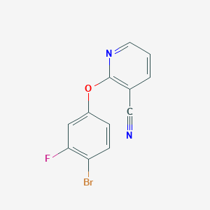 2-(4-Bromo-3-fluorophenoxy)nicotinonitrile