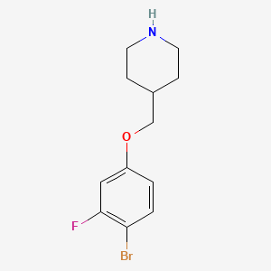 4-[(4-Bromo-3-fluorophenoxy)methyl]piperidine