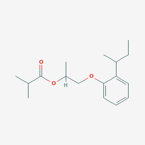 molecular formula C17H26O3 B14001066 1-[2-(Butan-2-yl)phenoxy]propan-2-yl 2-methylpropanoate CAS No. 5436-82-8