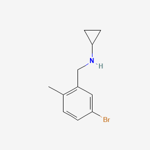 N-[(5-bromo-2-methylphenyl)methyl]cyclopropanamine