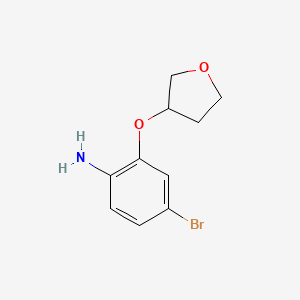Benzenamine, 4-bromo-2-[(tetrahydro-3-furanyl)oxy]-