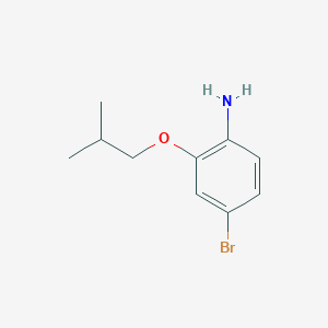 molecular formula C10H14BrNO B1400114 4-Bromo-2-isobutoxyphenylamine CAS No. 1490694-65-9