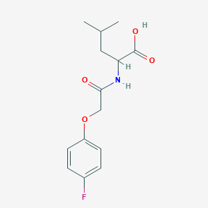 molecular formula C14H18FNO4 B14001144 n-[(4-Fluorophenoxy)acetyl]leucine CAS No. 1841-90-3