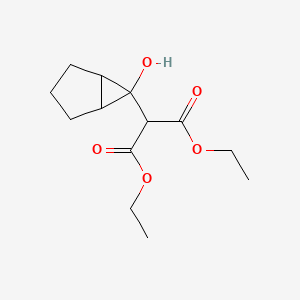 molecular formula C13H20O5 B14001179 Diethyl (6-hydroxybicyclo[3.1.0]hexan-6-yl)propanedioate CAS No. 71911-61-0
