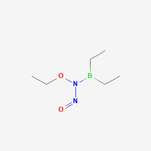 molecular formula C6H15BN2O2 B14001181 N-diethylboranyl-N-ethoxynitrous amide CAS No. 89585-03-5