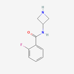 B1400119 N-(azetidin-3-yl)-2-fluorobenzamide CAS No. 1496687-55-8