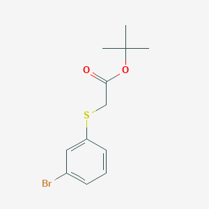 molecular formula C12H15BrO2S B14001199 Tert-butyl2-(3-bromophenylthio)acetate 