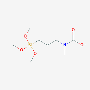 molecular formula C8H18NO5Si- B14001208 N-methyl-N-(3-trimethoxysilylpropyl)carbamate 