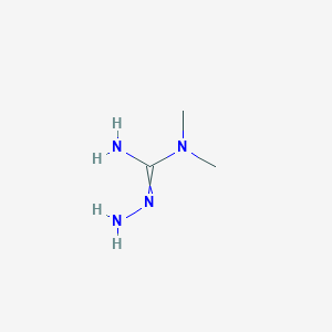 molecular formula C3H10N4 B14001242 N'-amino-N,N-dimethylguanidine 