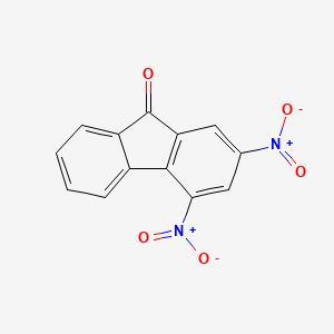 molecular formula C13H6N2O5 B14001253 2,4-dinitro-9H-fluoren-9-one CAS No. 58160-29-5