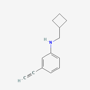 molecular formula C13H15N B1400127 N-(环丁基甲基)-3-乙炔基苯胺 CAS No. 1490278-80-2